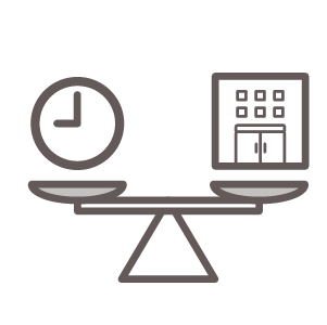 人材についてアイコン,ワークライフバランス